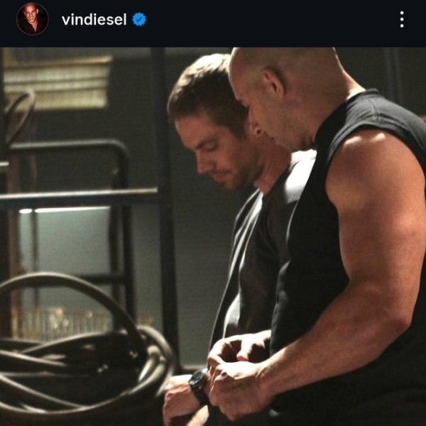 "Форсаж" помнит: Вин Дизель отдал дань уважения Полу Уокеру